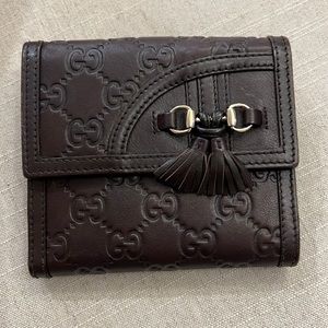 **SOLD** Guccissima brown leather wallet